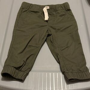 Cat &Jack Olive Green boys joggers style